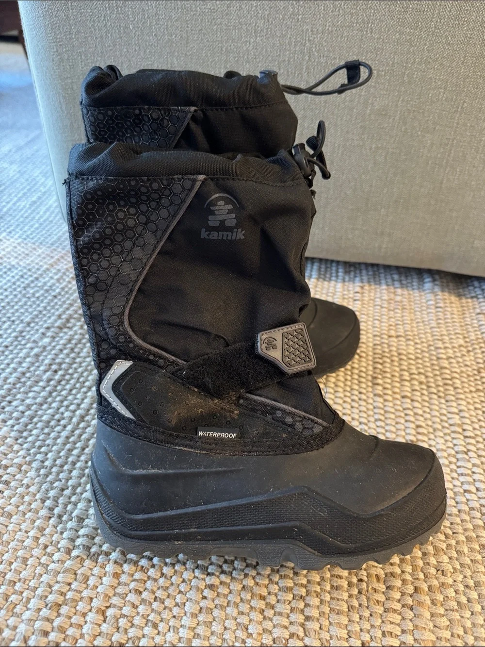 Black Kamik Waterproof Snowboot Size 1